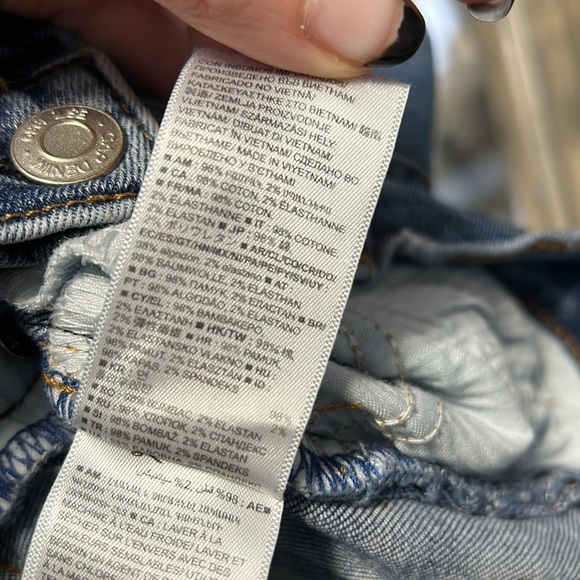 Gap Distressed Ripped Cigarette High Waist Skinny Ankle Jeans - Picture 9 of 10